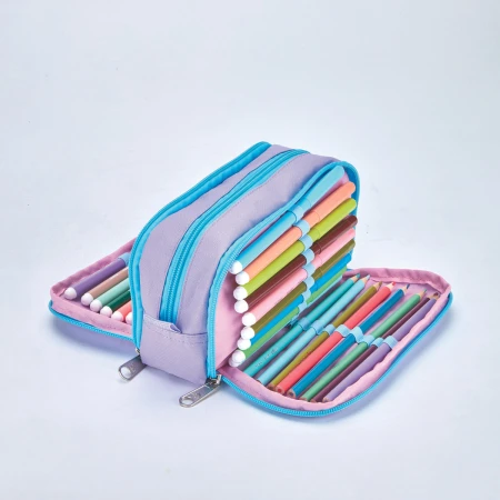 Cartuchera Escolar Filgo Starpak Plain Pouch Color Lila - Imagen 2