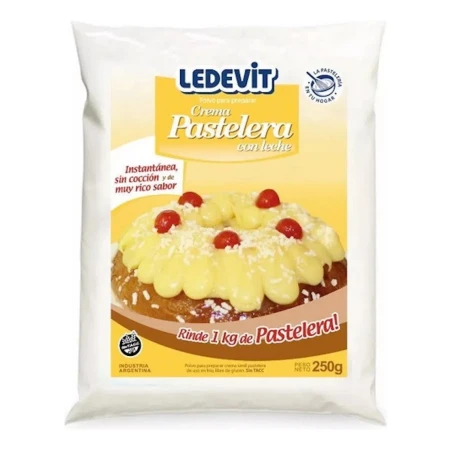 Crema Pastelera En Polvo Ledevit 250 Gr Mundo Kanata