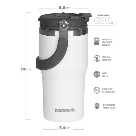 Vaso Waterdog Termico Zumo 600 Doble Pico Acero - Imagen 5