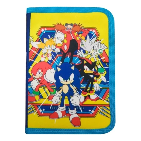 Cartuchera Escolar Sonic 1 Piso Vamos A Jugar Celeste