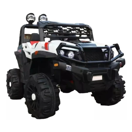 Jeep Bebesit Auto Doble Bateria Mdx908 Blanco Bebesit