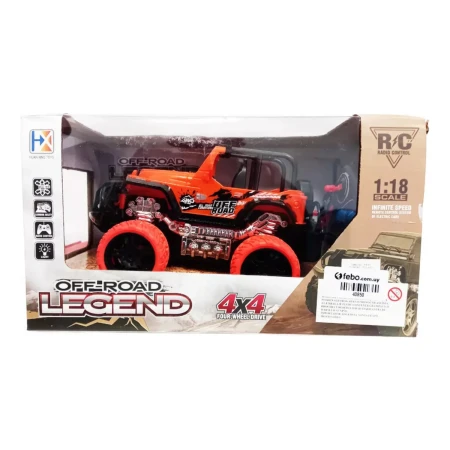 Juego Auto Todo Terreno Control Remoto Luminoso 4 Funciones