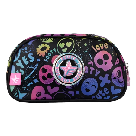 Cartuchera Star Footy Doble Cierre Hologram Luz Led - Imagen 2