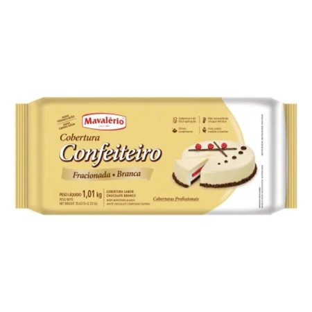 Cobertura Fraccionada De Chocolate Blanco - Barra 1,01kg