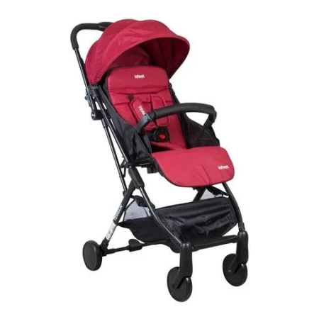 Coche De Bebé Infanti Terrain C-3 De Paseo Reclinable Rojo - Imagen 2
