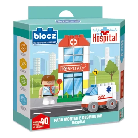 Kit De Bloques De Encastre 40 Piezas + Muñeco Doctor Kanata