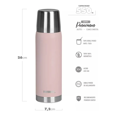 Termo Acero Inoxidable Waterdog Obus 550ml Frio Calor Color - Imagen 9