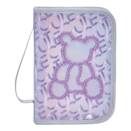 Cartuchera Escolar Filgo Starpak Rigid Oso Cute Color Lila