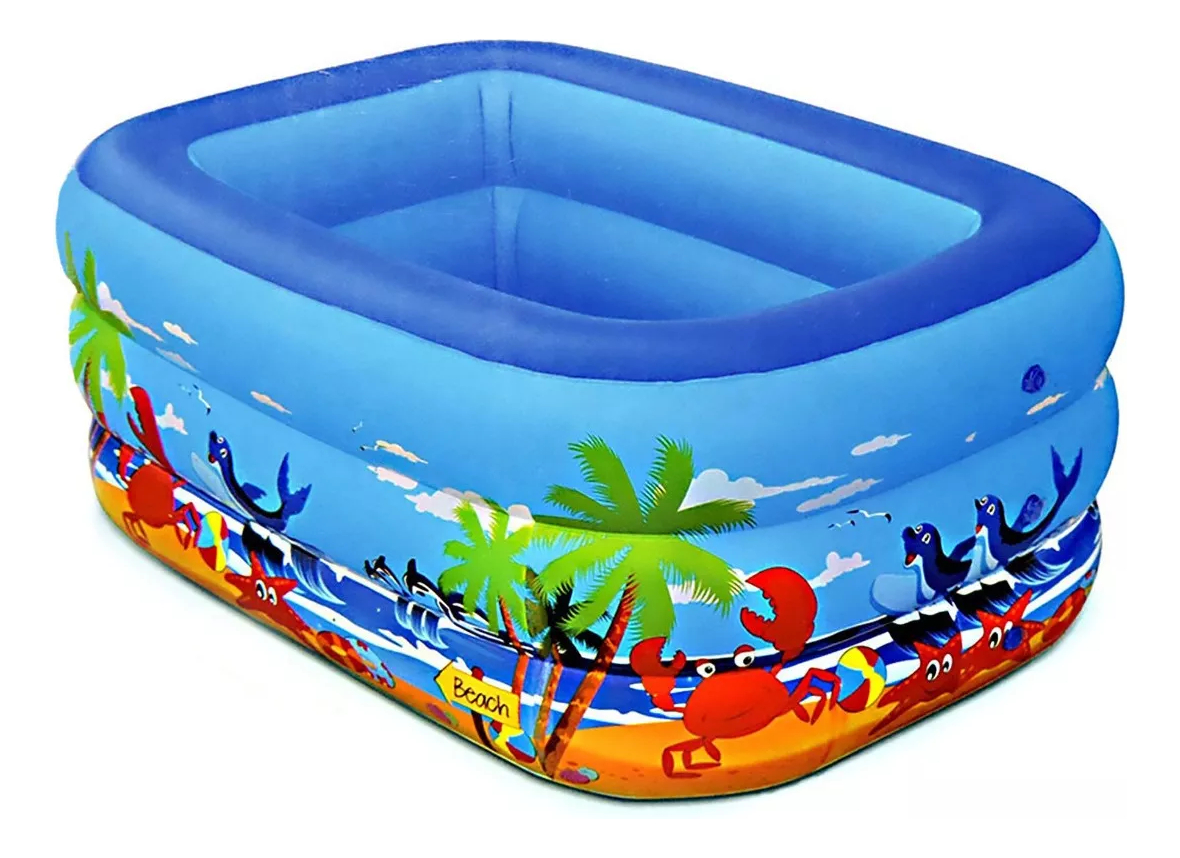 Piscina Rectangular De 210x135x56 Mundo Kanata
