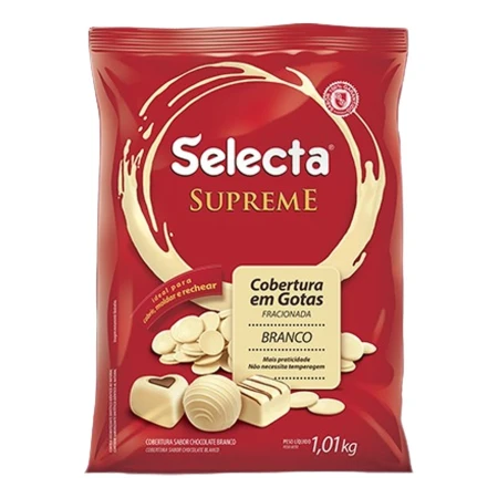 Chocolate Selecta Supreme En Gotas Blanco 1kg Kanata