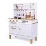 Cocina De Madera Para Niños Blanca Y Dorada Edufun 7275