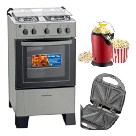 Cocina Combinada + Sanguchera + Maquina De Pop