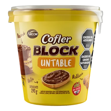 Relleno Untable Cofler Block 290grs