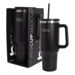 Vaso Térmico Brio Con Tapa Sorbito Cup 360 1200ml Color Negr