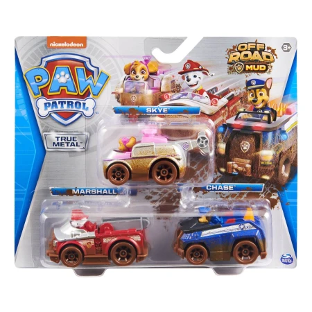 Vehiculo Paw Patrol X 3 True Metal 17733