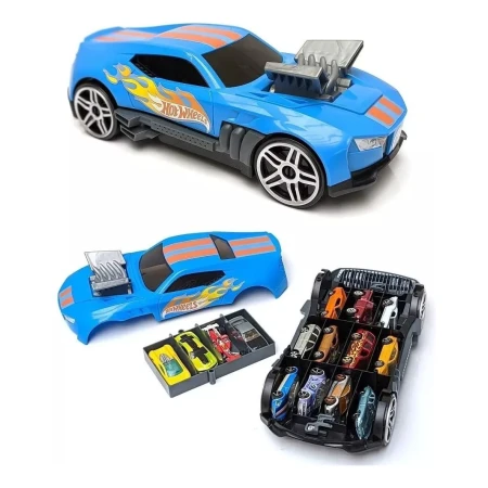 Coche De Carrera 2en1 Para 15 Autitos Hwcc15 Hot Wheels