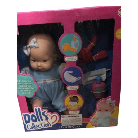 Muñeca Bebé Dolls Collection Hora De Cuidar Mundo Kanata - Imagen 2