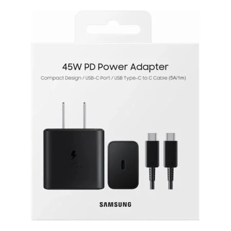 Cargador Samsung Tipo C 45 W Negro Mundo Kanata - Imagen 2