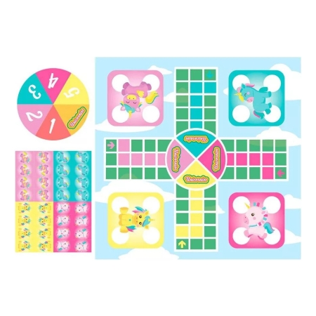 Juego En Caja Ludo Unicornio Didacta Mundo Kanata - Imagen 2