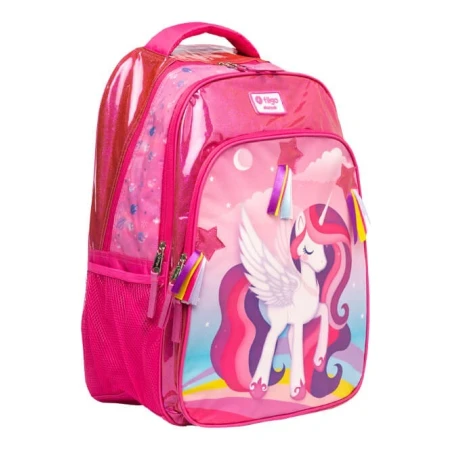 Mochila Escolar De Colgar Filgo Starpak Unicornio Fucsia - Imagen 2