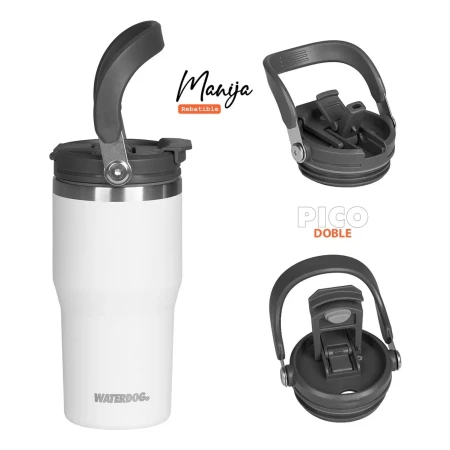 Vaso Waterdog Termico Zumo 600 Doble Pico Acero - Imagen 6
