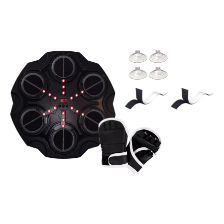 Máquina De Boxeo Musical Con Parlante Luces Y Guantes - Imagen 2