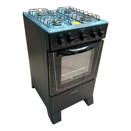 Cocina Punktal Viena Pk-268bk A Gas 4 Hornallas Negra 50l - Imagen 3