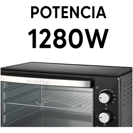 Horno Electrico Futura 20 Lts 1280 W C/ Accesorios Fut-mh20b - Imagen 5