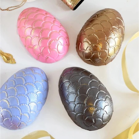 Placa Huevo Luxury Ostras 15 Cm Para Pascuas - Imagen 3