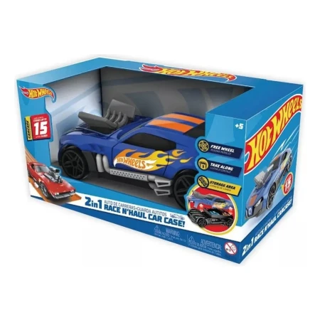 Coche De Carrera 2en1 Para 15 Autitos Hwcc15 Hot Wheels - Imagen 2