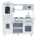Cocina De Madera Sonido Color Blanca / Plateado Kanata