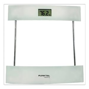 Balanza Baño Digital Punktal Vidrio 180kg Color Gris