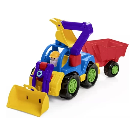 Tractor Completo Calesita Accesorios Desmontables Febo - Imagen 2