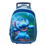 Mochila Infantil Con Carro Disney 100 3d Stitch Grande