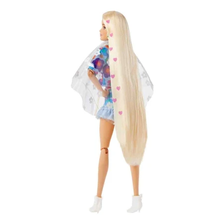 Barbie Extra Número 12 Conjunto Floral Con Conejo De Mascota - Imagen 4