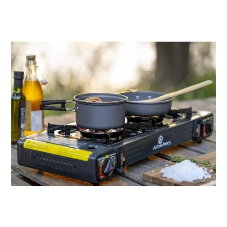 Cocinilla A Gas Portatil 2 Hornallas. Klimber Mundo Kanata - Imagen 2