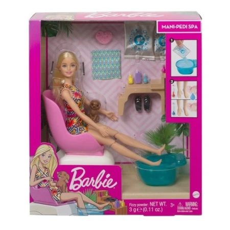 Muñeca Barbie Salon Pedicuria Ghn07