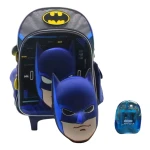 Mochila Escolar 40 Cm - Batman + Sacapuntas Mundo Kanata