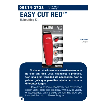 Cortadora De Pelo Wahl Home Easy Cut Roja 220v - Imagen 7