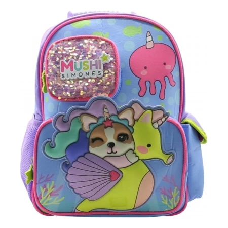 Mochila Escolar Simones Mushi Perra Sofía - Mundo Kanata
