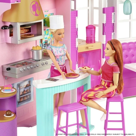 Casita Restaurante De Barbie Con Muñeca Hbb91 Mundo Kanata - Imagen 3