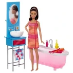 Muiñeca Barbie Con Bañera Y Accesorios Dvx51 Mundo Kanata