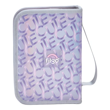 Cartuchera Escolar Filgo Starpak Rigid Oso Cute Color Lila - Imagen 3