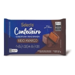 Barra De Cobertura Semiamargo Chocolate Para Confitería