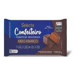 Barra De Cobertura Semiamargo Chocolate Para Confitería