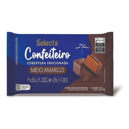 Barra De Cobertura Semiamargo Chocolate Para Confitería