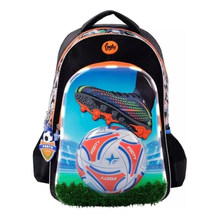 Mochila Espalda Footy Botin Futbol Luz Led