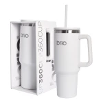 Vaso Térmico Brio Con Tapa Sorbito Cup 360 1200ml Color Blan