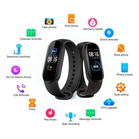 Xiaomi Mi Band 5 Reloj Cardiaco Inteligente Fitness Kanata - Imagen 2