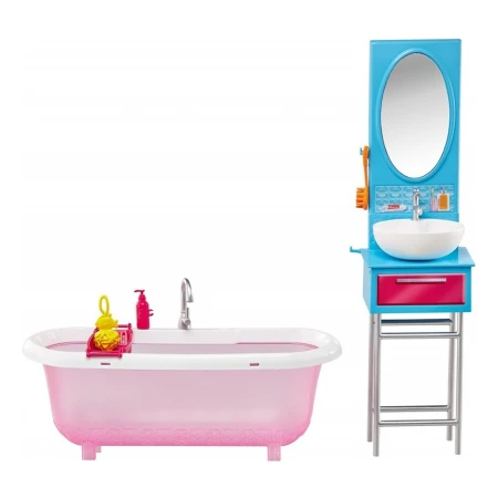 Muiñeca Barbie Con Bañera Y Accesorios Dvx51 Mundo Kanata - Imagen 3